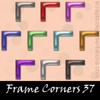 Free Frame Corner Embellishments, Scrapbook Downloads, Printables, Kit
