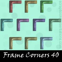 Free Frame Corner Embellishments, Scrapbook Downloads, Printables, Kit