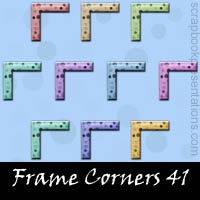 Free Frame Corner Embellishments, Scrapbook Downloads, Printables, Kit