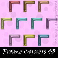 Free Frame Corner Embellishments, Scrapbook Downloads, Printables, Kit