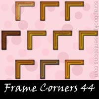 Free Frame Corner Embellishments, Scrapbook Downloads, Printables, Kit