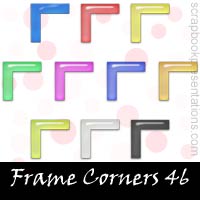 Free Frame Corner Embellishments, Scrapbook Downloads, Printables, Kit