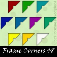 Free Frame Corner Embellishments, Scrapbook Downloads, Printables, Kit