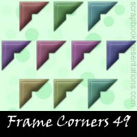 Free Frame Corner Embellishments, Scrapbook Downloads, Printables, Kit
