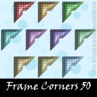 Free Frame Corner Embellishments, Scrapbook Downloads, Printables, Kit