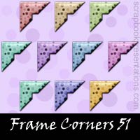 Free Frame Corner Embellishments, Scrapbook Downloads, Printables, Kit