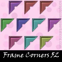 Free Frame Corner Embellishments, Scrapbook Downloads, Printables, Kit
