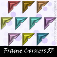 Free Frame Corner Embellishments, Scrapbook Downloads, Printables, Kit