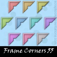 Free Frame Corner Embellishments, Scrapbook Downloads, Printables, Kit