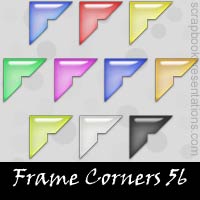 Free Frame Corner Embellishments, Scrapbook Downloads, Printables, Kit
