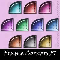 Free Frame Corner Embellishments, Scrapbook Downloads, Printables, Kit