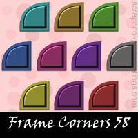 Free Frame Corner Embellishments, Scrapbook Downloads, Printables, Kit
