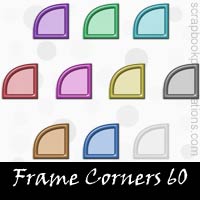 Free Frame Corner Embellishments, Scrapbook Downloads, Printables, Kit