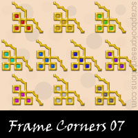 Free Frame Corner Embellishments, Scrapbook Downloads, Printables, Kit