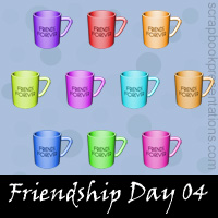 Free Friendship Day SnagIt Stamps, Scrapbooking Printables Download