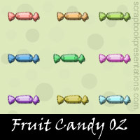 Free Fruit Candy SnagIt Stamps, Scrapbooking Printables Download