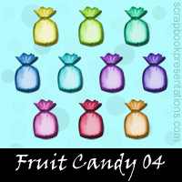 Free Fruit Candy Embellishments, Scrapbook Downloads, Printables, Kit