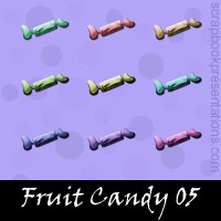 Free Fruit Candy SnagIt Stamps, Scrapbooking Printables Download