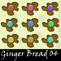 Free Ginger Bread Embellishments, Scrapbooking Printables Download, Printables, Kit