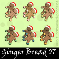 Free Ginger Bread Embellishments, Scrapbook Downloads, Printables, Kit