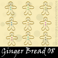 Free Ginger Bread SnagIt Stamps, Scrapbooking Printables Download