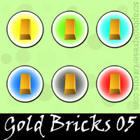 Free Gold Bricks Embellishments, Scrapbook Downloads, Printables, Kit