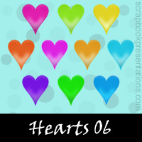 Free Playing Cards: Hearts Embellishments, Scrapbook Downloads, Printables, Kit 