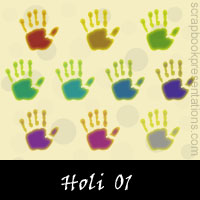 Free Holi Embellishments, Scrapbook Downloads, Printables, Kit
