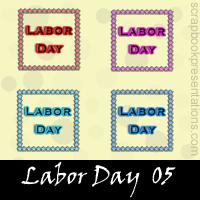 Free Labor Day Embellishments, Scrapbook Downloads, Printables, Kit