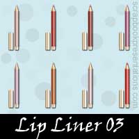 Free Lip Liner Embellishments, Scrapbook Downloads, Printables, Kit
