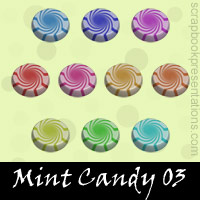 Free Mint Candy Embellishments, Scrapbook Downloads, Printables, Kit