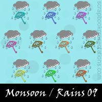 Monsoon/Rains Snagit Stamps