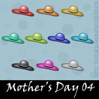 Free Mother's Day Embellishments, Scrapbook Downloads, Printables, Kit
