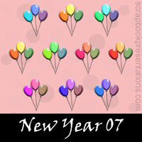 Free New Year SnagIt Stamps, Scrapbooking Printables Download