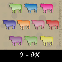 Free Ox Embellishments, Scrapbook Downloads, Printables, Kit