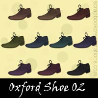 Free Oxford Shoe Embellishments, Scrapbook Downloads, Printables, Kit