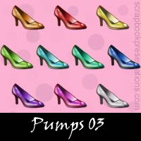 Free Pumps Embellishments, Scrapbook Downloads, Printables, Kit