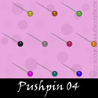 Free Pushpin SnagIt Stamps, Scrapbooking Printables Download