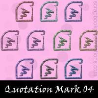 Free Quotation Mark Embellishments, Scrapbook Downloads, Printables, Kit