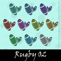 Free Rugby Embellishments, Scrapbook Downloads, Printables, Kit