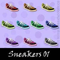 Free Sneakers Embellishments, Scrapbook Downloads, Printables, Kit