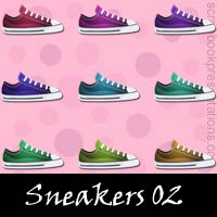 Free Sneakers Embellishments, Scrapbook Downloads, Printables, Kit
