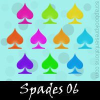 Free Playing Cards: Spades Embellishments, Scrapbook Downloads, Printables, Kit 