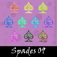 Free Playing Cards: Spades Embellishments, Scrapbook Downloads, Printables, Kit 