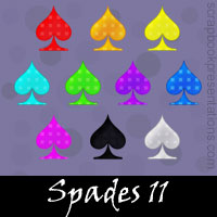 Free Playing Cards: Spades Embellishments, Scrapbook Downloads, Printables, Kit 