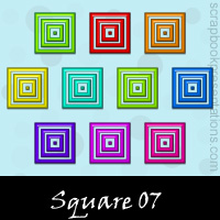 Free Square Embellishments, Scrapbook Downloads, Printables, Kit