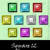 Free Square Embellishments, Scrapbook Downloads, Printables, Kit