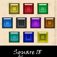 Free Square Embellishments, Scrapbook Downloads, Printables, Kit