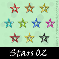 Free Stars Embellishments, Scrapbook Downloads, Printables, Kit