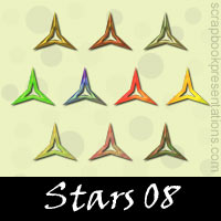 Free Stars SnagIt Stamps, Scrapbooking Printables Download